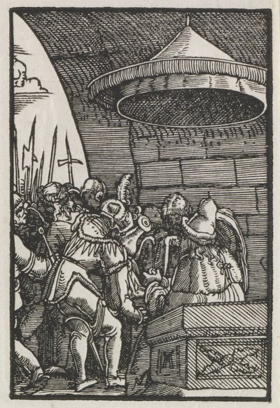 Pád a vykoupení člověka: Pilát si myje ruce, c. 1515. od Albrecht Altdorfer