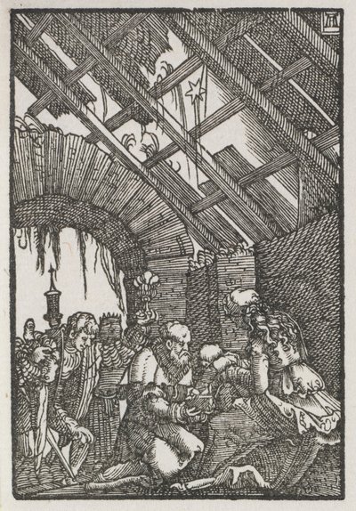 Pád a vykoupení člověka: Klanění tří králů, c. 1515. od Albrecht Altdorfer