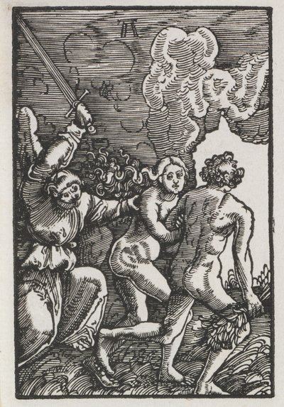 Pád a vykoupení člověka: Vyhnání z Edenu od Albrecht Altdorfer
