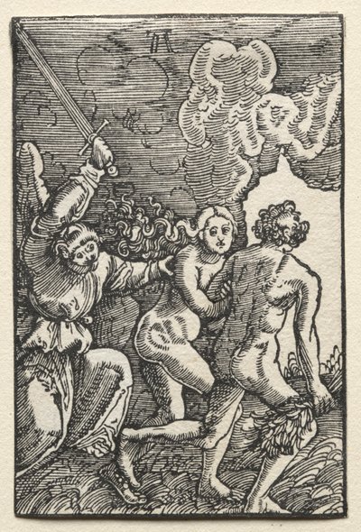 Pád a vykoupení člověka: Vyhnání z ráje, c. 1515. od Albrecht Altdorfer