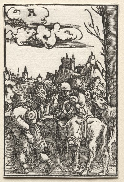 Pád a vykoupení člověka: Útěk do Egypta od Albrecht Altdorfer