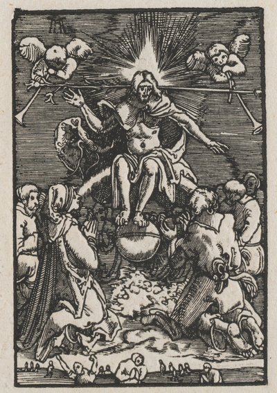 Pád a vykoupení člověka: Poslední soud od Albrecht Altdorfer