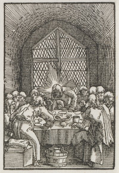 Pád a vykoupení člověka: Poslední večeře od Albrecht Altdorfer