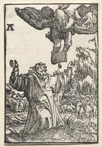 Pád a vykoupení člověka: Poselství anděla Joachimovi, c. 1515. od Albrecht Altdorfer