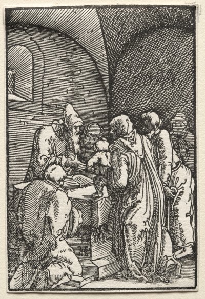 Pád a vykoupení člověka: Představení Krista v chrámu od Albrecht Altdorfer
