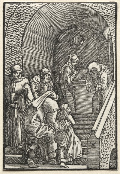 Pád a vykoupení člověka: Uvedení Panny Marie do chrámu od Albrecht Altdorfer