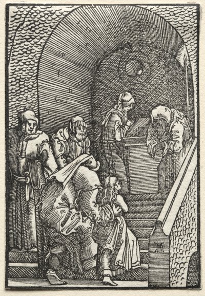 Pád a vykoupení člověka: Představení Panny Marie v chrámu, 1515. od Albrecht Altdorfer
