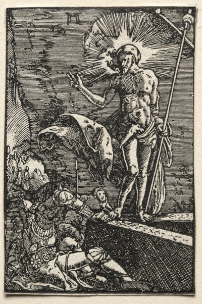 Pád a vykoupení člověka: Vzkříšení od Albrecht Altdorfer