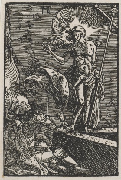 Pád a vykoupení člověka: Vzkříšení od Albrecht Altdorfer