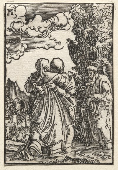 Pád a vykoupení člověka: Navštívení od Albrecht Altdorfer