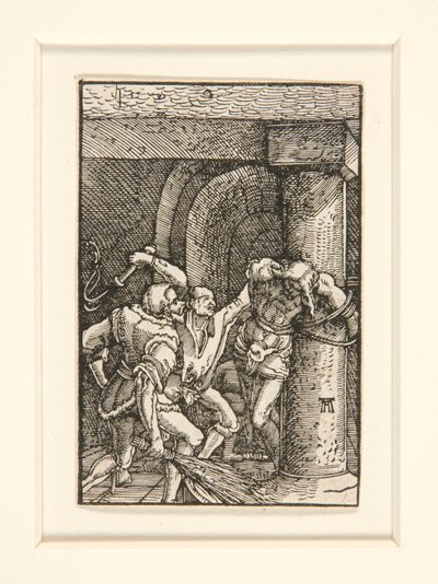 Bičování ze série Pád a Vykoupení člověka od Albrecht Altdorfer