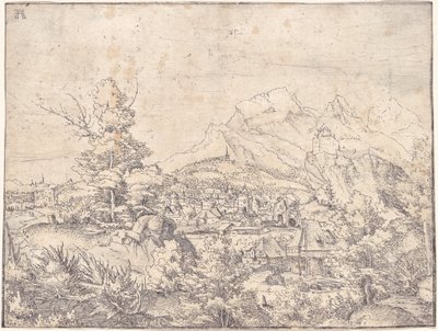 Velká krajina s vodním mlýnem od Albrecht Altdorfer