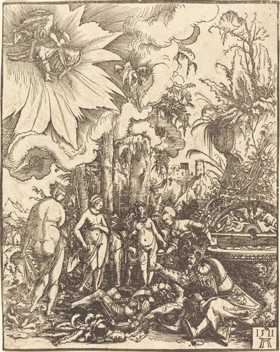 Soud z Paříže od Albrecht Altdorfer