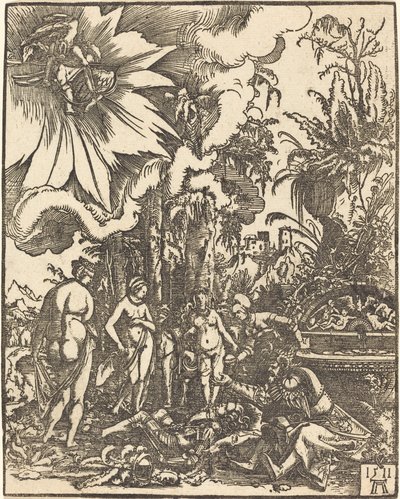 Soud z Paříže od Albrecht Altdorfer