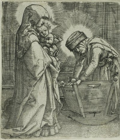 Panna a dítě se svatou Annou u kolébky od Albrecht Altdorfer