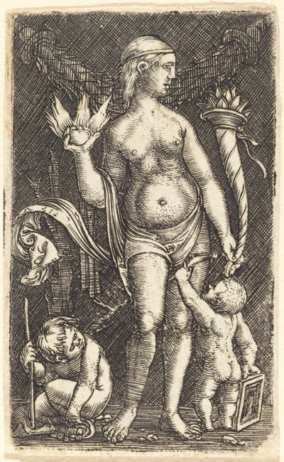 Venuše a Amorové od Albrecht Altdorfer