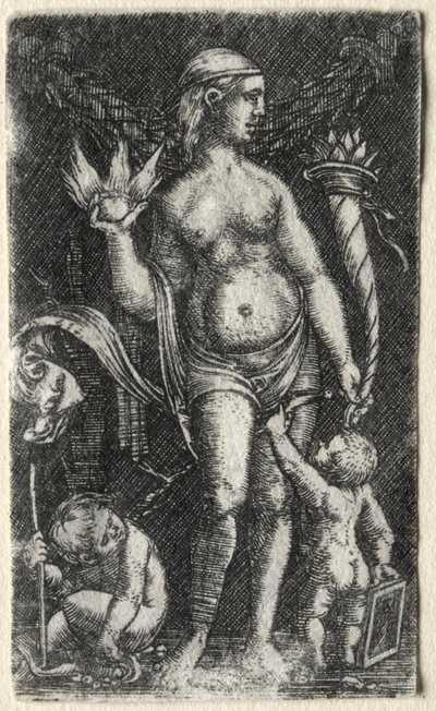 Venuše mezi dvěma amorky, 1520. od Albrecht Altdorfer