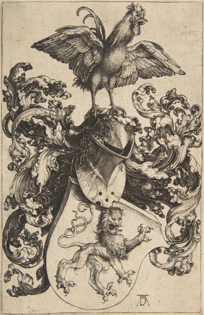 37 Erb se lvem a kohoutem od Albrecht Dürer
