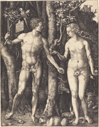 Adam a Eva od Albrecht Dürer