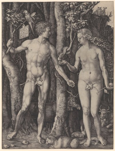 Adam a Eva od Albrecht Dürer