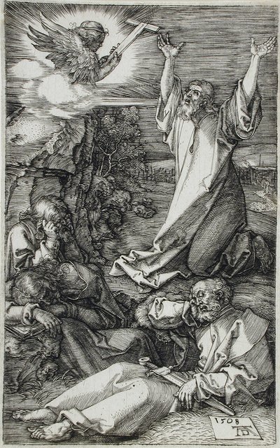 Kristus na hoře Olivetské od Albrecht Dürer