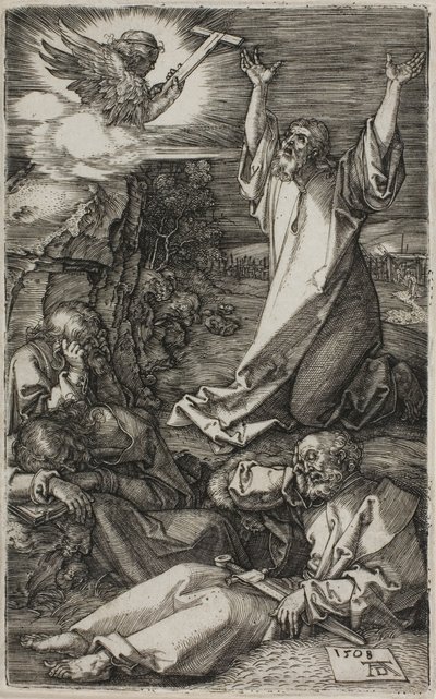 Agónie v zahradě, z The Engraved Passion od Albrecht Dürer