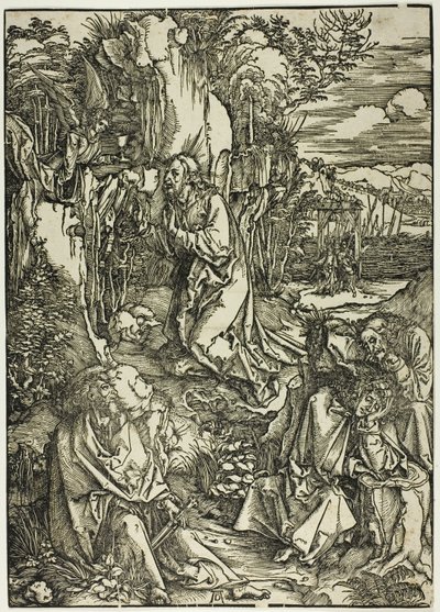 Agónie v zahradě, z Velké vášně od Albrecht Dürer