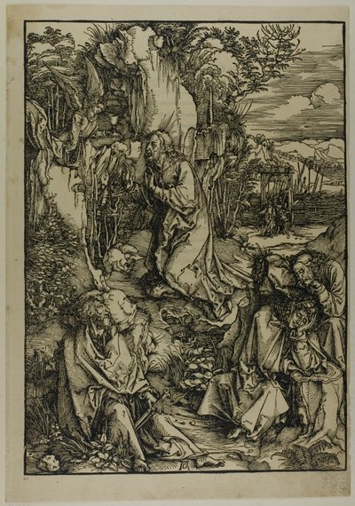 Agónie v zahradě, z Velké vášně od Albrecht Dürer