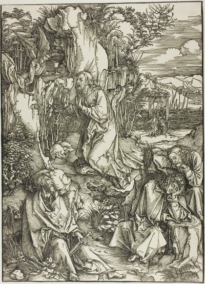 Agónie v zahradě, z Velké vášně od Albrecht Dürer