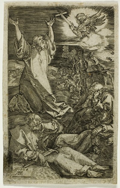 Agónie v zahradě, z Vyryté vášně od Albrecht Dürer