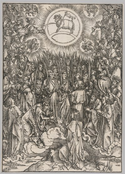 Apokalypsa: Klanění beránka — Hymna vyvolených od Albrecht Dürer