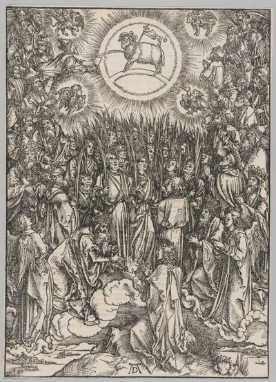 Apokalypsa: Klanění beránka — Hymna vyvolených od Albrecht Dürer