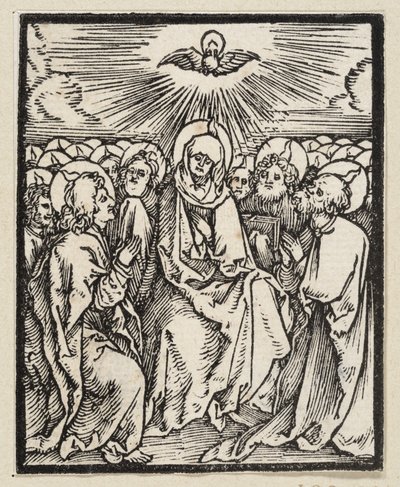 Seslání Ducha svatého (z: Postilla, 43 dřevořezů) od Albrecht Dürer
