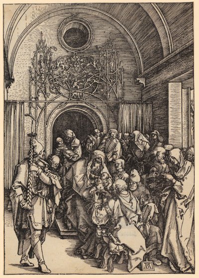 Obřízka Krista, list 11 ze série „Život Panny Marie“ od Albrecht Dürer