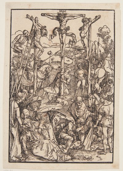 Kalvárie (skromný dřevoryt) od Albrecht Dürer