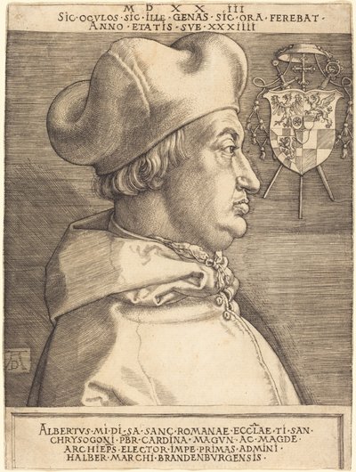 Kardinál Albrecht z Braniborska („Velký kardinál“) od Albrecht Dürer