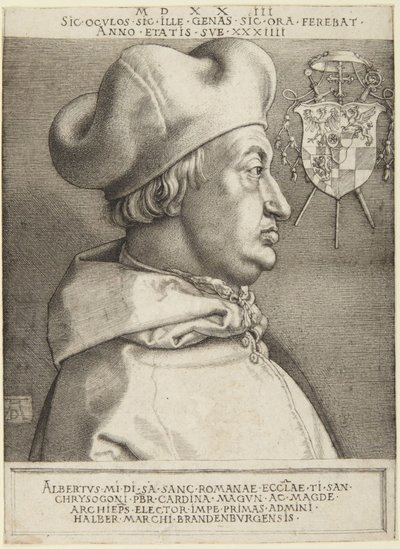 Kardinál Albrecht z Braniborska od Albrecht Dürer