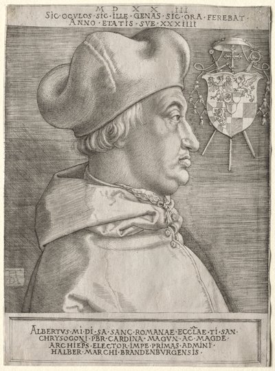 Kardinál Albrecht Braniborský - Velká deska od Albrecht Dürer