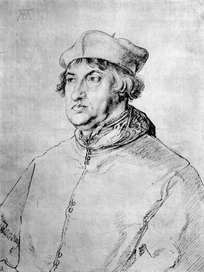 Kardinál Albrecht Braniborský, 1518, 1936 od Albrecht Dürer