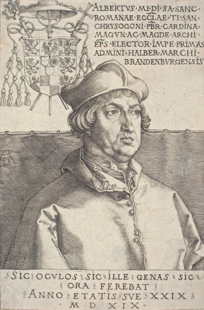 Kardinál Albrecht Braniborský Malý kardinál, 1519. od Albrecht Dürer