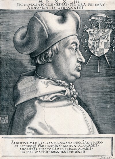 Kardinál Albrecht Braniborský Velký kardinál, 1523 1906 od Albrecht Dürer
