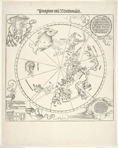 Nebeská mapa jižní oblohy (Imagines coeli meridionalis) od Albrecht Dürer