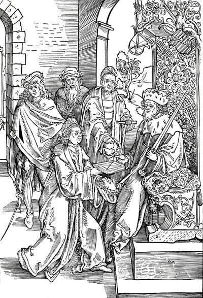 Celtes představuje svou knihu saskému kurfiřtovi, 1501 1906 od Albrecht Dürer