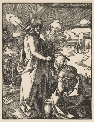 Kristus se zjevuje Marii Magdaleně, z Malých pašijí, ca. 1510. od Albrecht Dürer