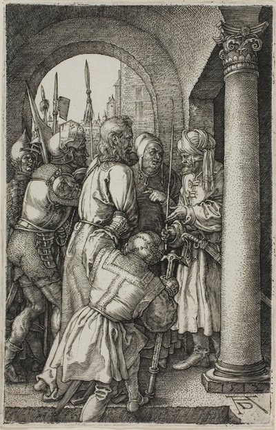 Kristus před Pilátem, z Vyrytých pašijí od Albrecht Dürer