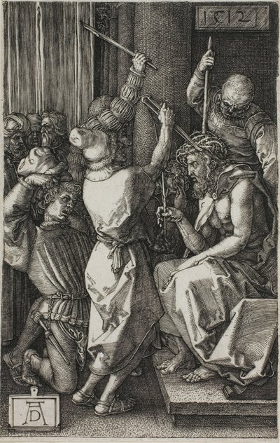 Kristus korunovaný trním, z The Engraved Passion od Albrecht Dürer