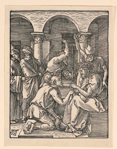 Kristus korunovaný trny ze série The Little Passion od Albrecht Dürer