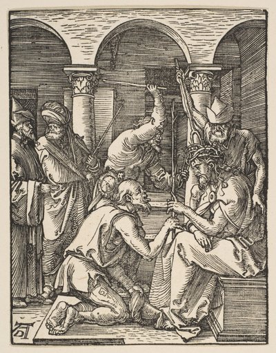 Kristus korunovaný trním, z „Malého umučení“ od Albrecht Dürer
