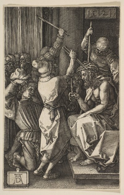 Kristus korunovaný trním, z rytých pašijí, 1512. od Albrecht Dürer