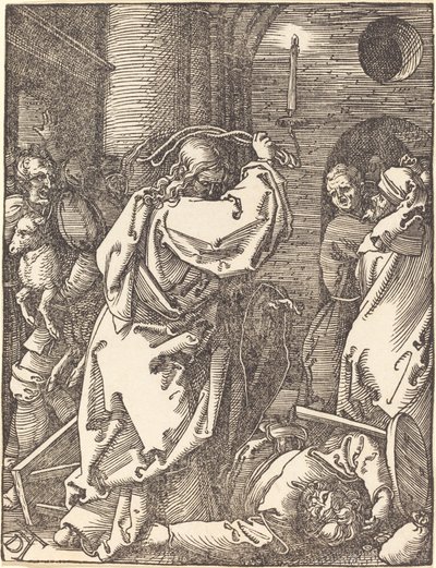 Kristus vyhání lichváře z chrámu od Albrecht Dürer